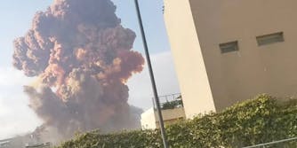 An explosion in Lebanon