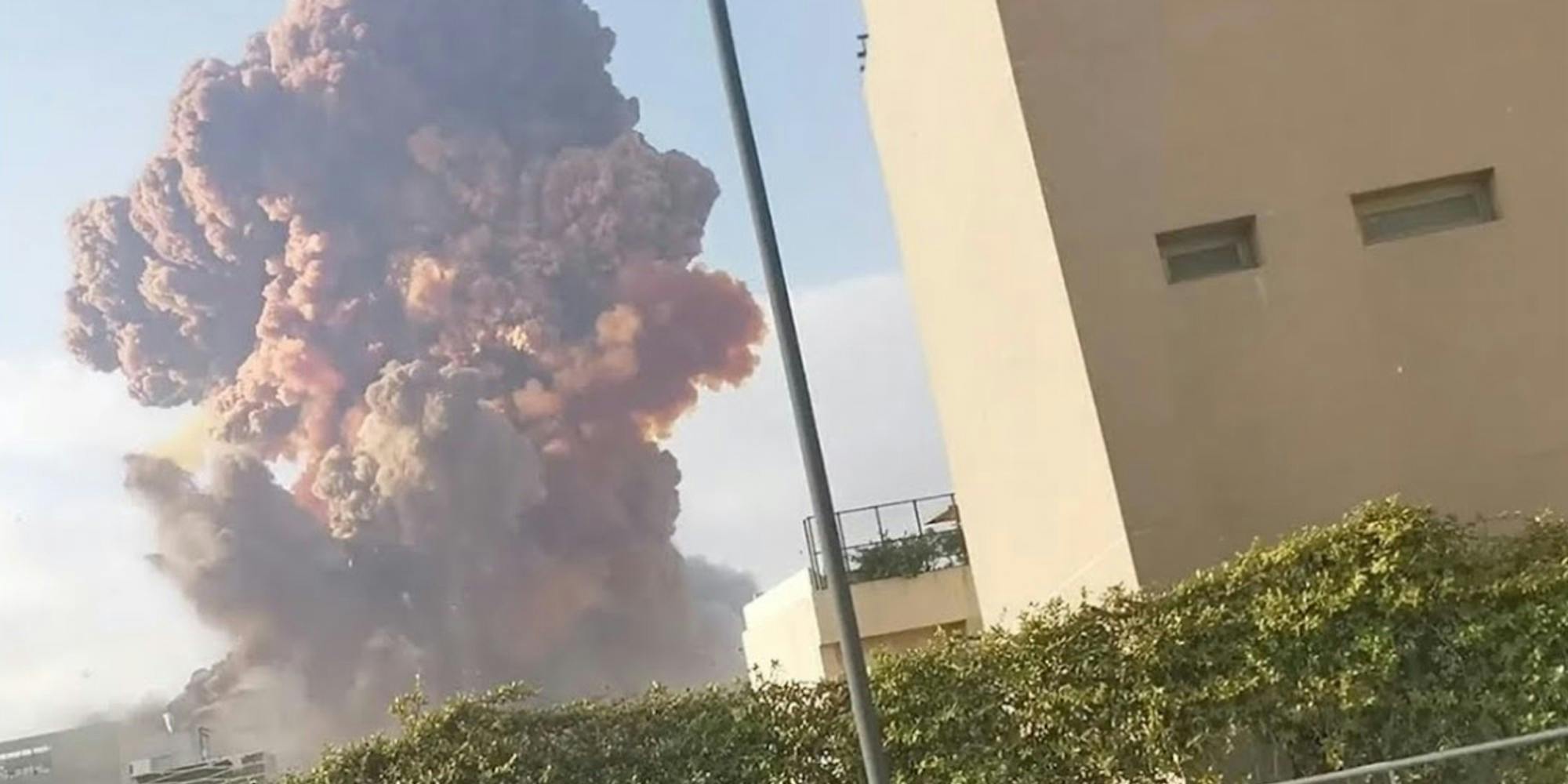 An explosion in Lebanon