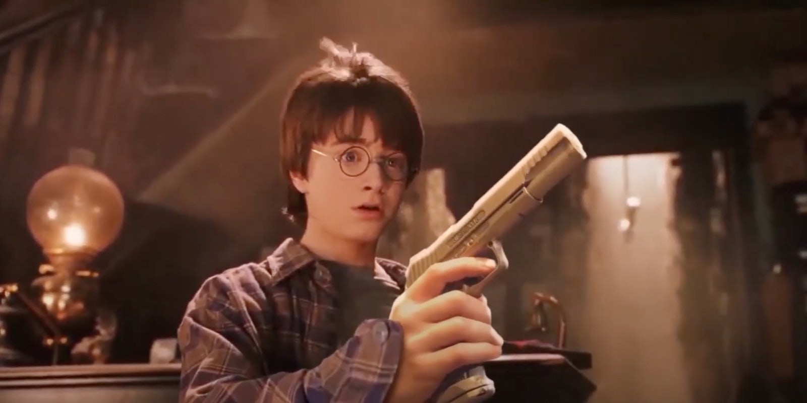 harry potter with guns