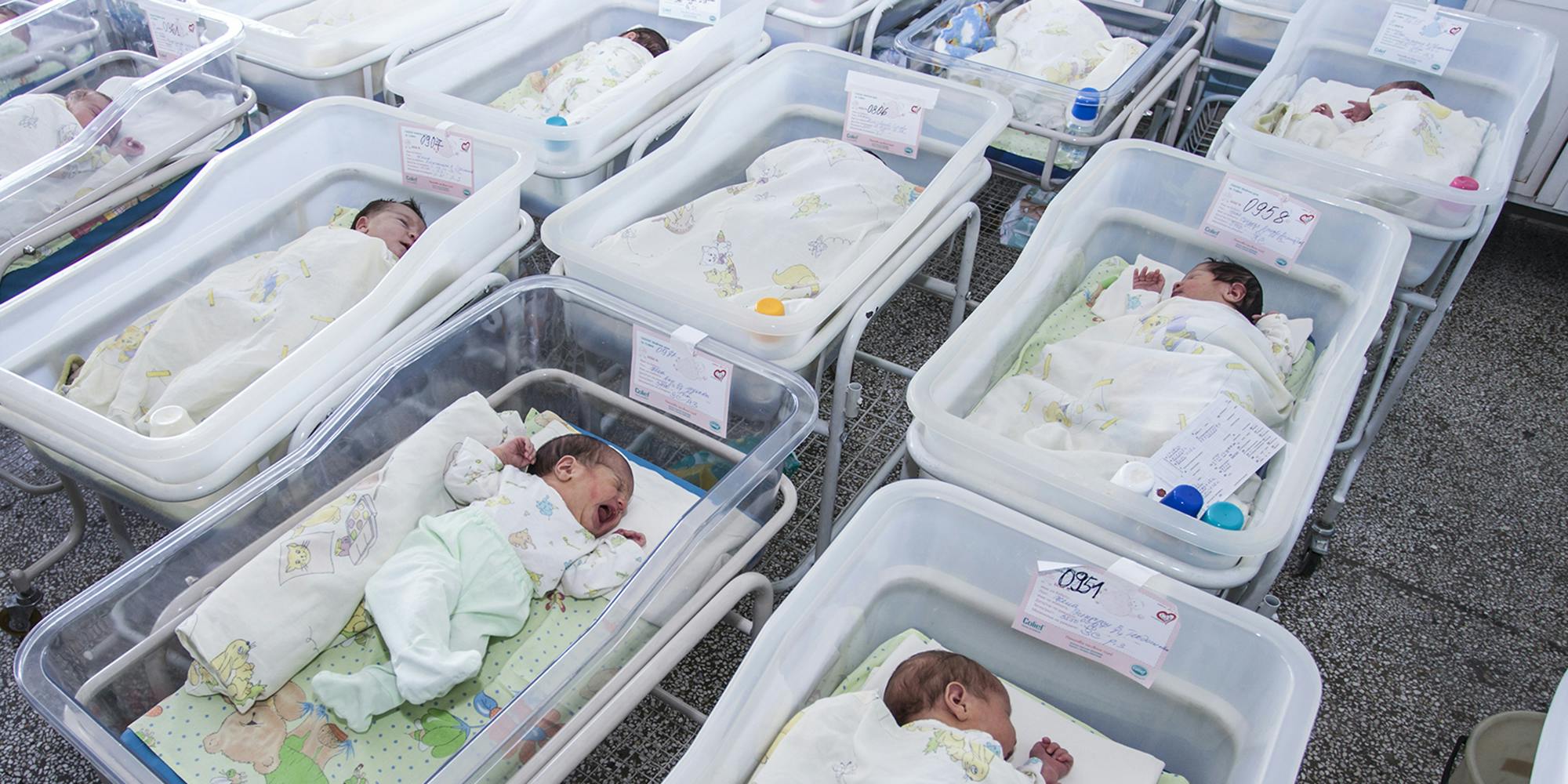 babies in nursery