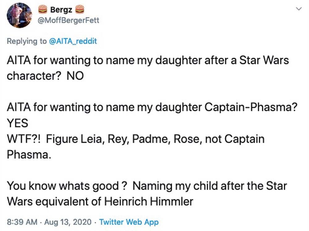 star wars baby name
