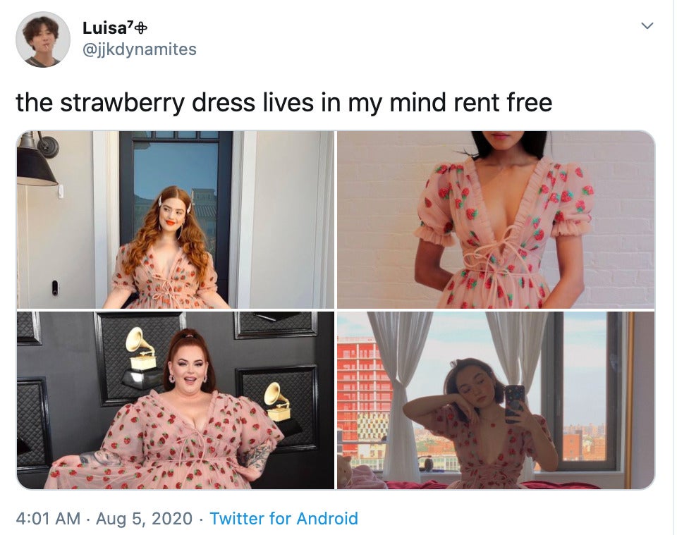 strawberry dress memes