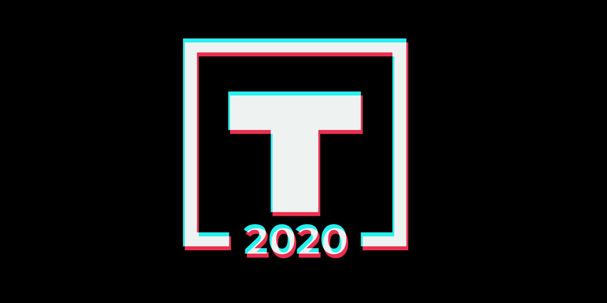 trump 2020 logo in tiktok logo style