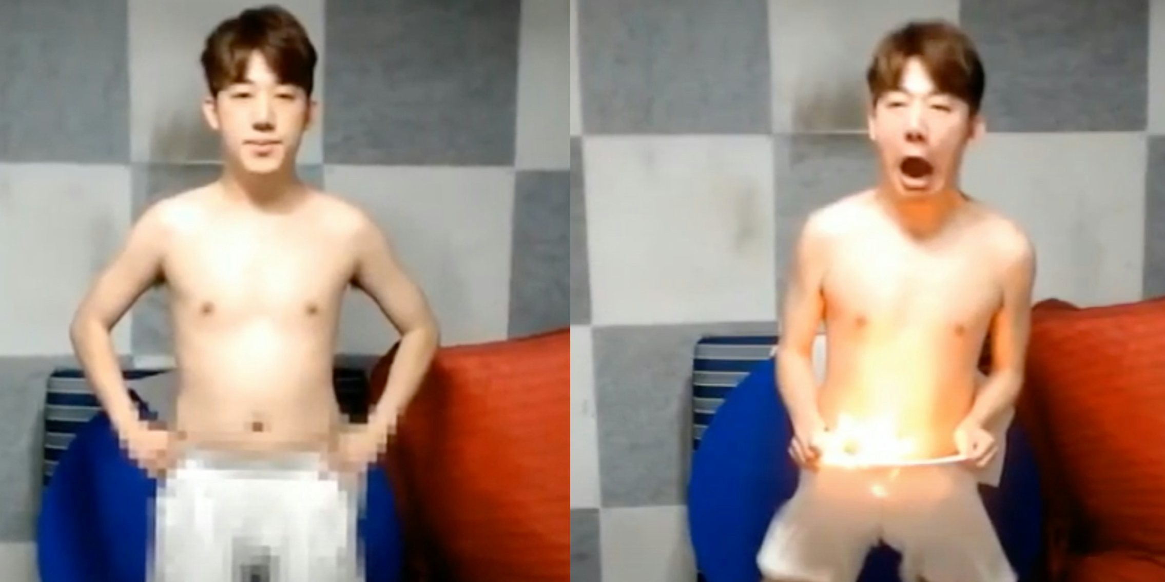 Shin Tae Il sets crotch on fire