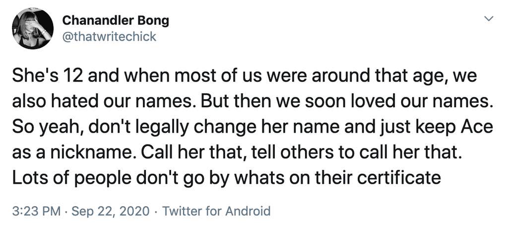 She's 12 and when most of us were around that age, we also hated our names. But then we soon loved our names. So yeah, don't legally change her name and just keep Ace as a nickname. Call her that, tell others to call her that. Lots of people don't go by whats on their certificate