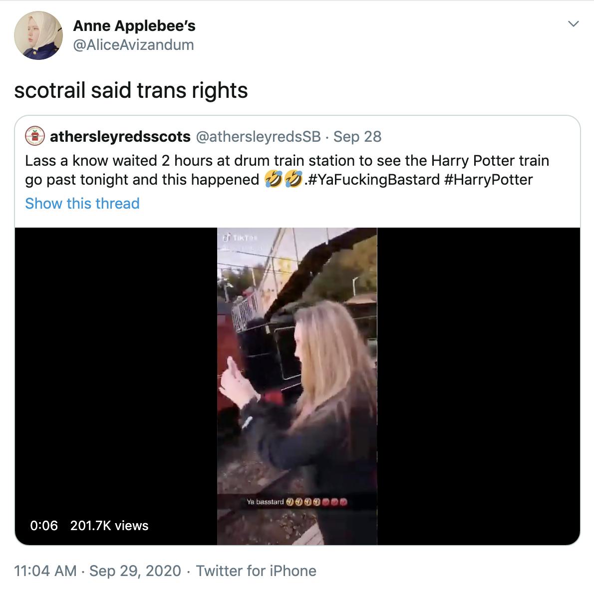 scotrail said trans rights
