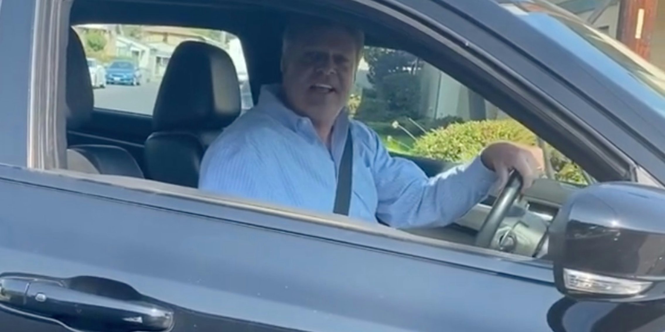 White man who reportedly introduced himself as off-duty cop seen hurling N-word at Black driver