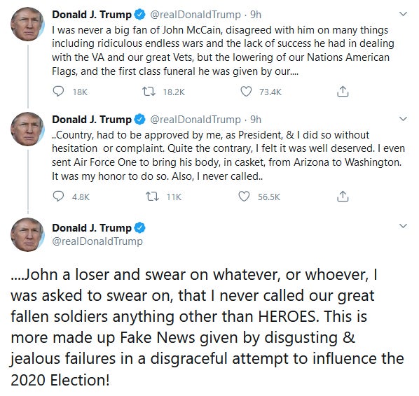 Donald Trump Denies Calling McCain A Loser But He Did