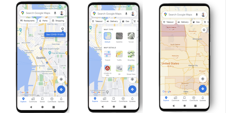 Google introduces a COVID-19 tracker directly on Google Maps