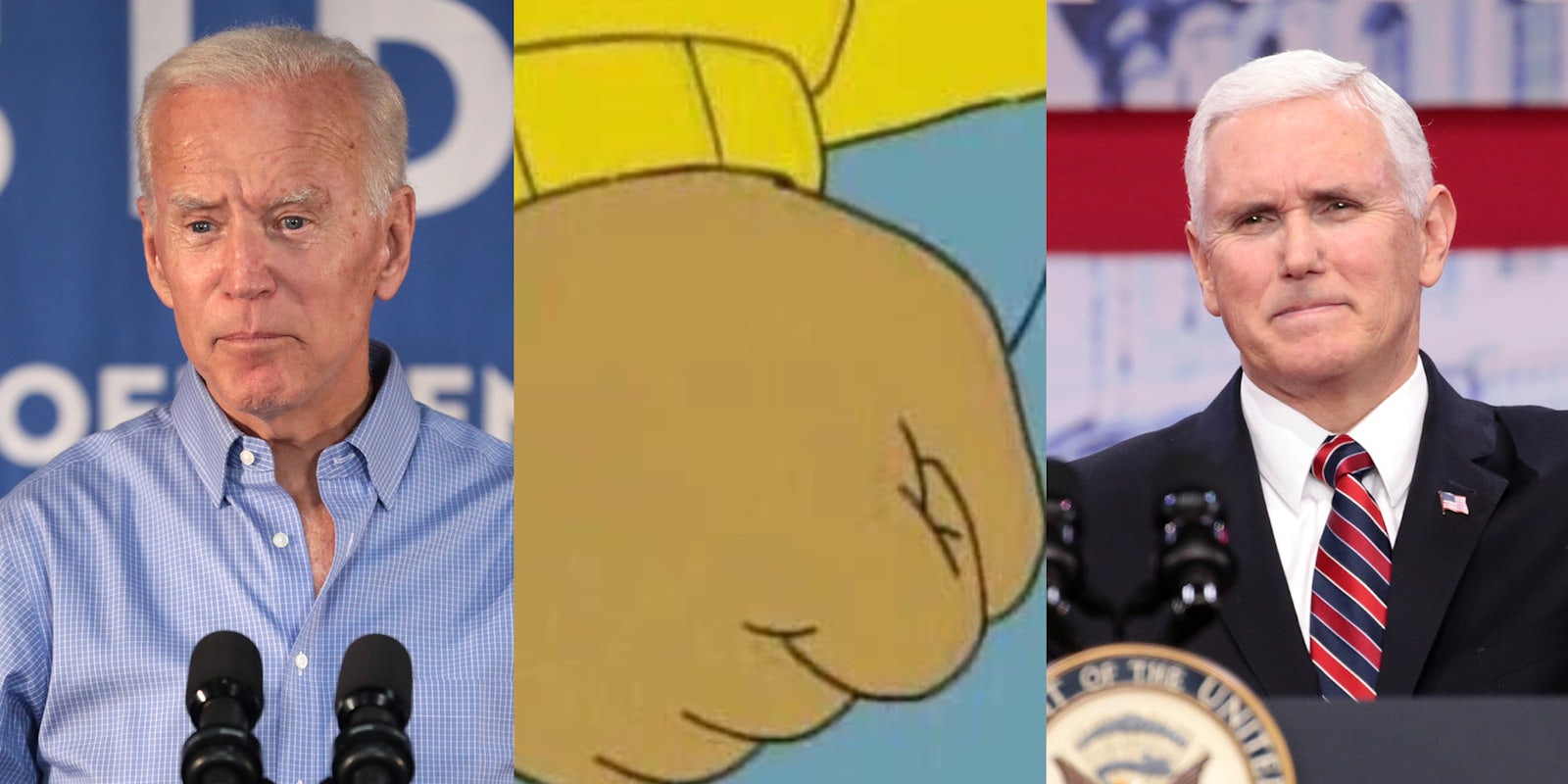 Joe Biden Mike Pence Arthur Meme