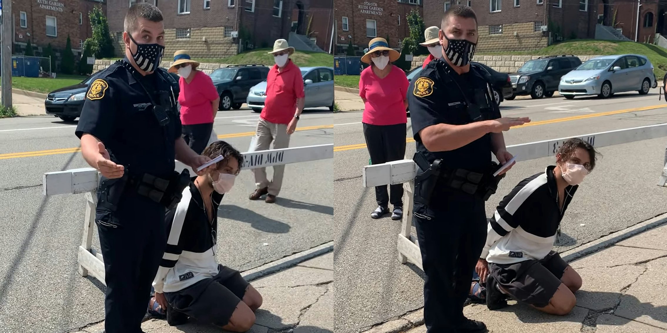 Pittsburgh officer Paul Abel arrests bystander for criticizing his mask