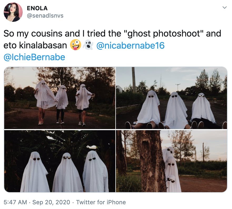 ghost photoshoot