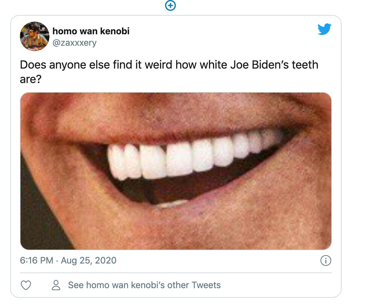 joe biden teeth