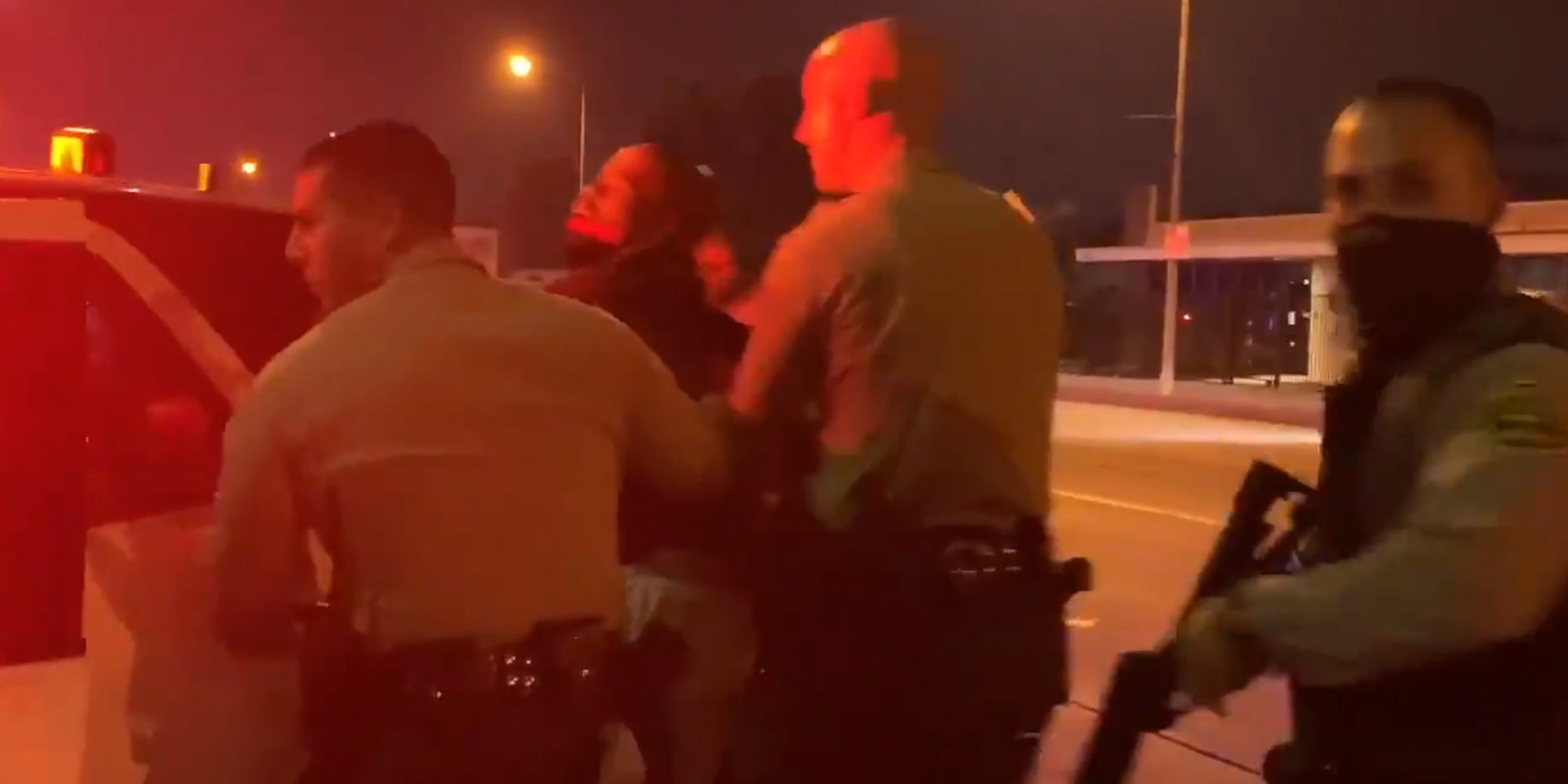 LASD just before arresting journalist Josie Huang