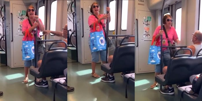 woman has racist meltdown on train