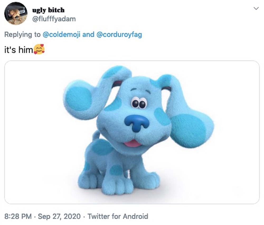 oil paint dog blues clues