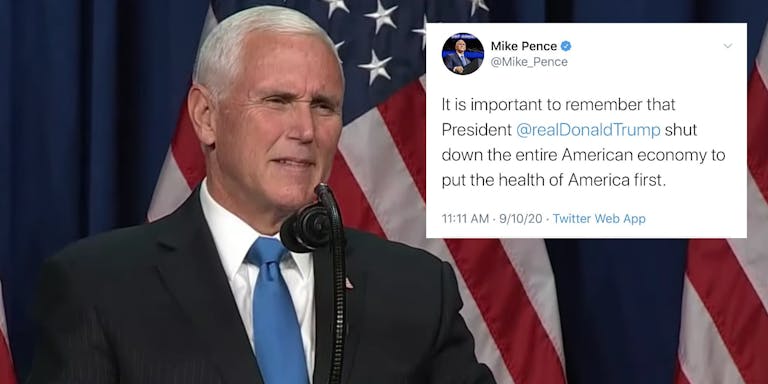 Pence Deletes Tweet Praising Trump’s Coronavirus Response