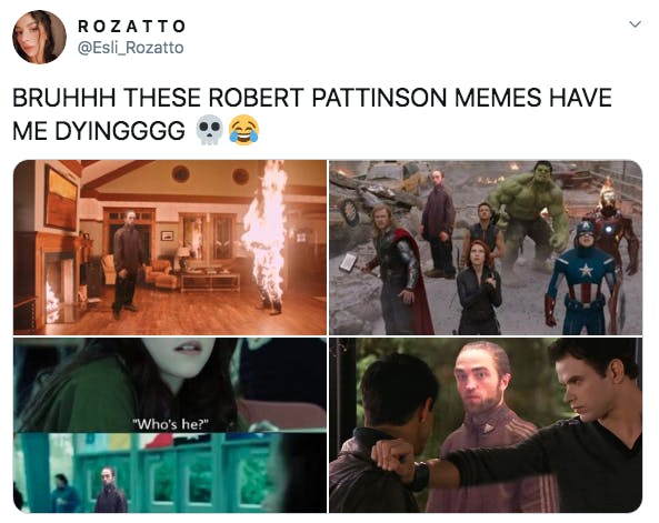 robert pattinson track suit memes