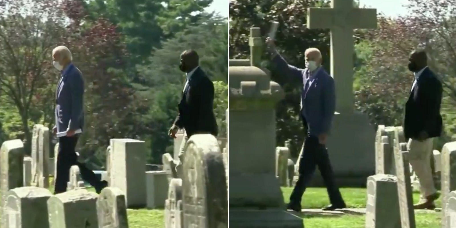 Trump staffer mocks Biden at cemetery