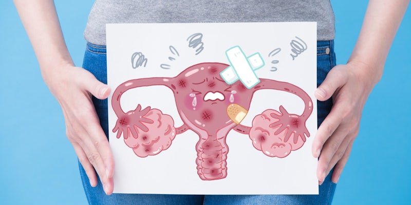 woman uterus illustration