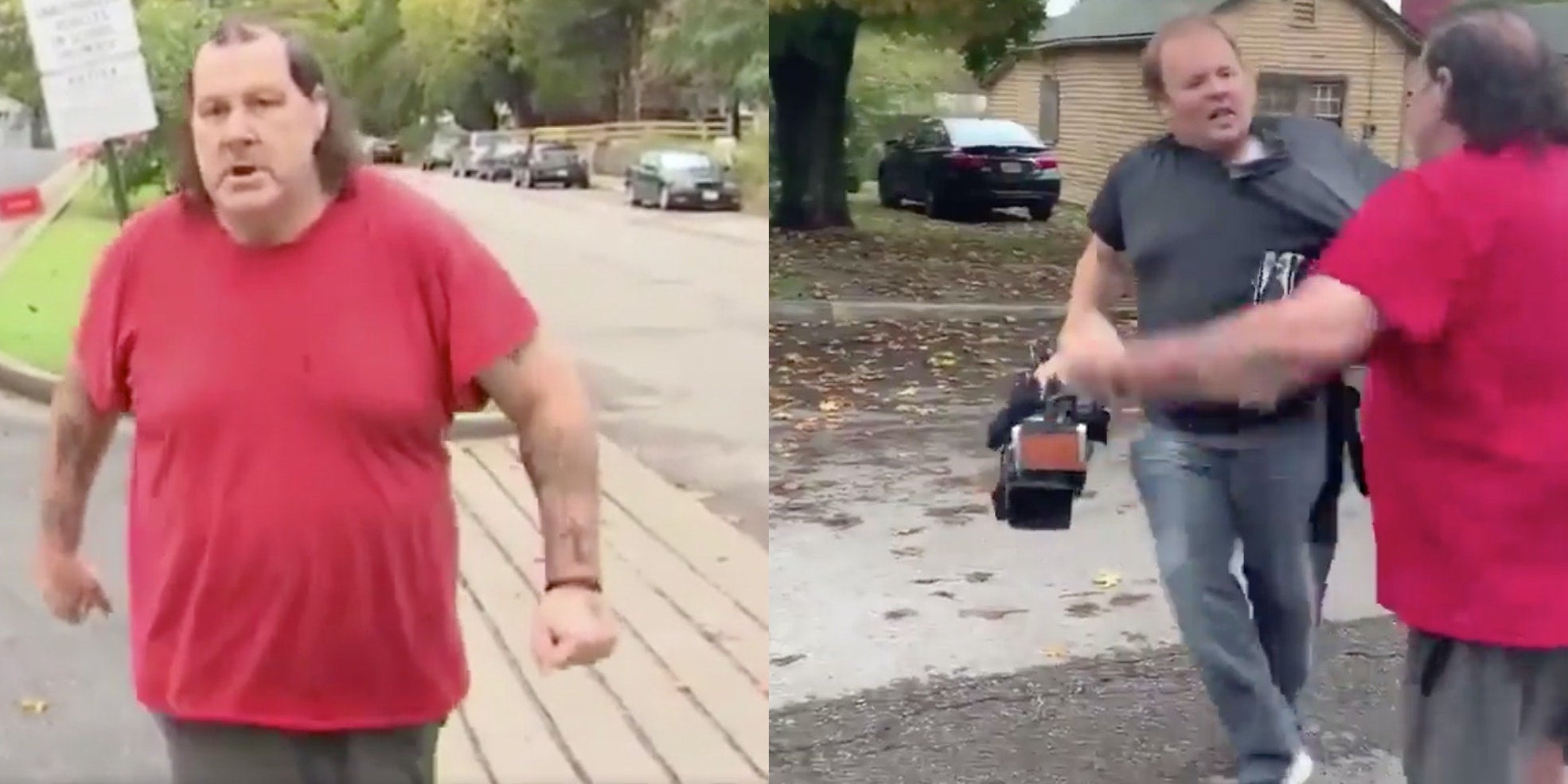 #Video shows man attacking news crew outside elementary school #Video shows man attacking news crew outside elementary school