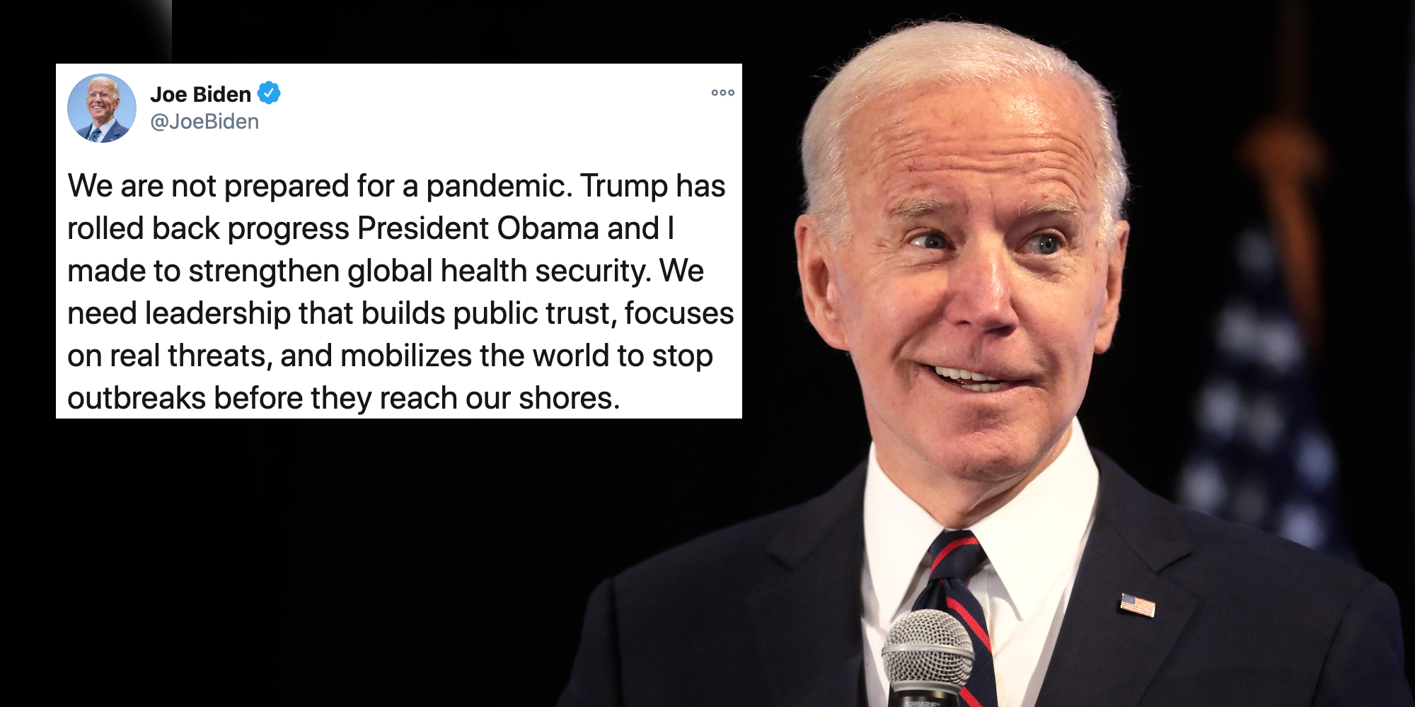 Joe Biden's Old Warning Tweet About a Pandemic Resurfaces