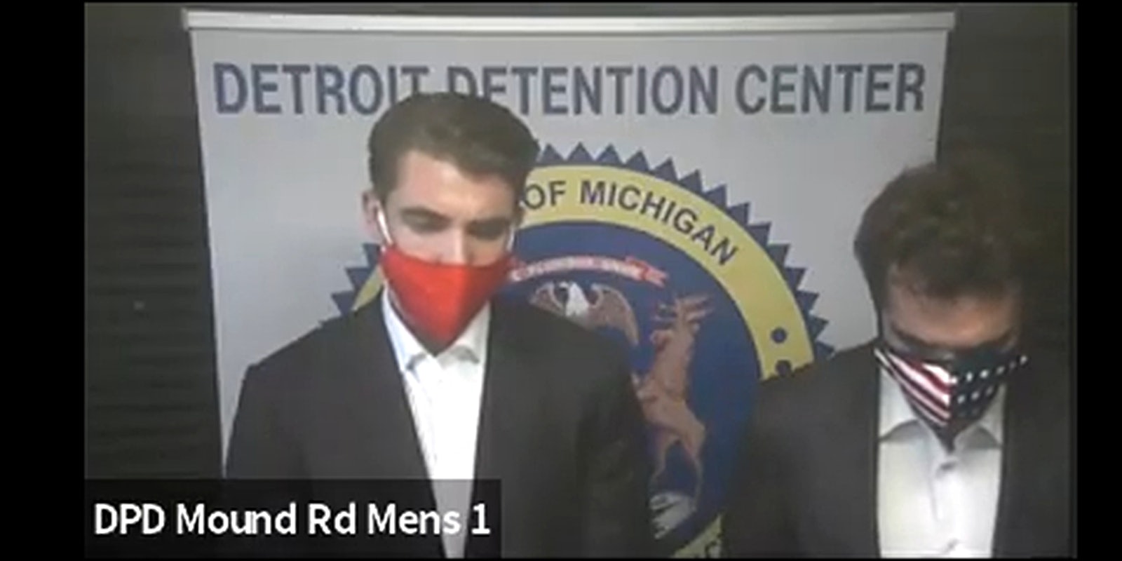 A photo of jack burkman and jacob wohl at arraignment