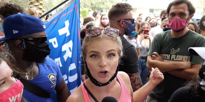 Kaitlin Bennett Bombarded With Sh T Your Pants Chant At College Campus