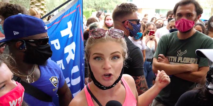 Kaitlin Bennett Bombarded With Sh T Your Pants Chant At College Campus