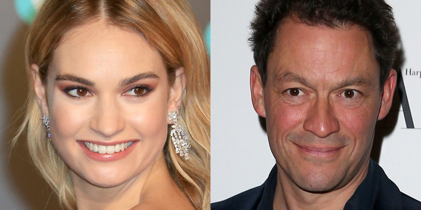 lily james and dominic west