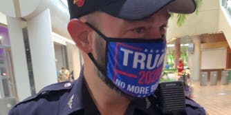 miami officer trump 2020 mask voting