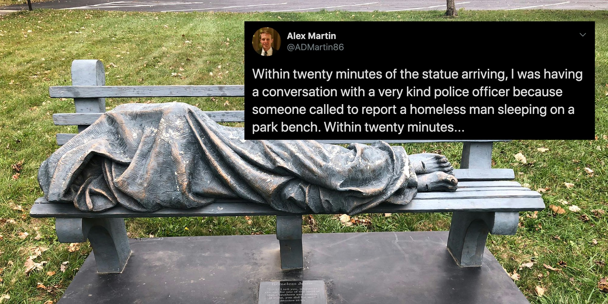 Someone Called The Police On A Homeless Jesus Statue En Buradabiliyorum Com