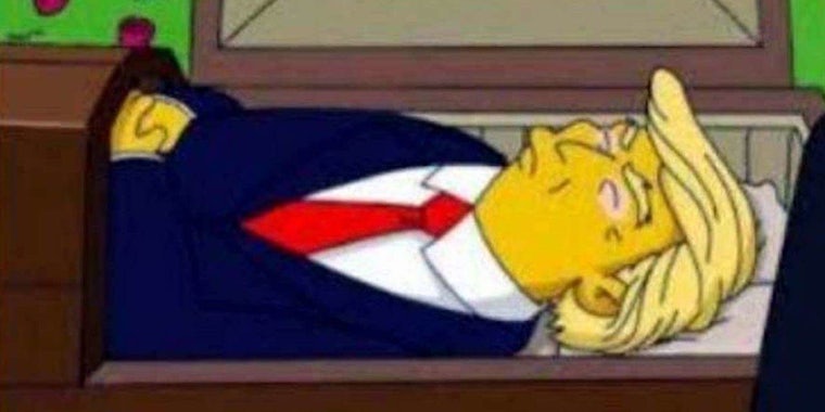 Simpsons Trump death debunked