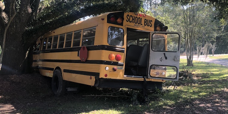 stolen school bus crash