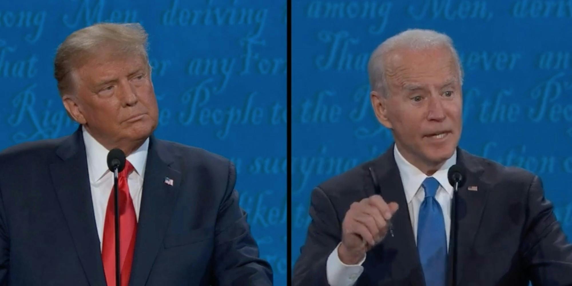 Viewers Are Shocked Trump Isn't Interrupting Biden at Debate