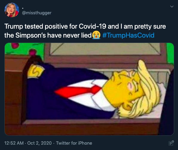 Trump coronavirus memes Simpsons