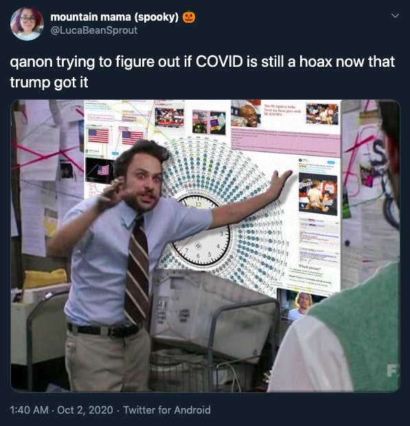Trump gets COVID-19 memes Charlie Day
