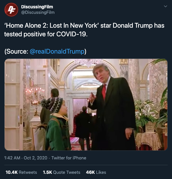 Trump gets COVID-19 memes Home Alone