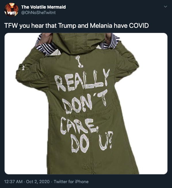 Trump gets COVID-19 memes I Dont Care