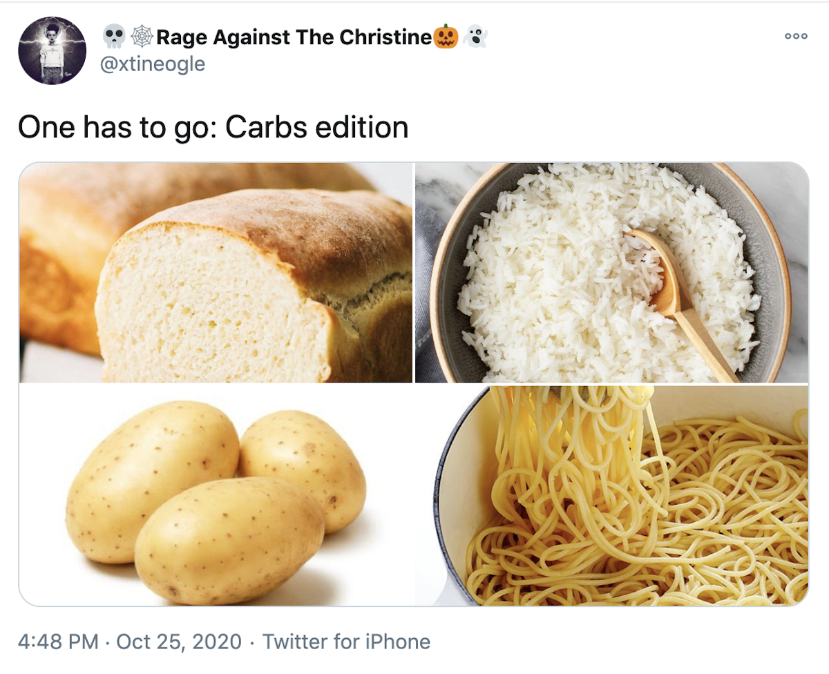 One Has To Go Meme Returns to Ranking Favorite Foods