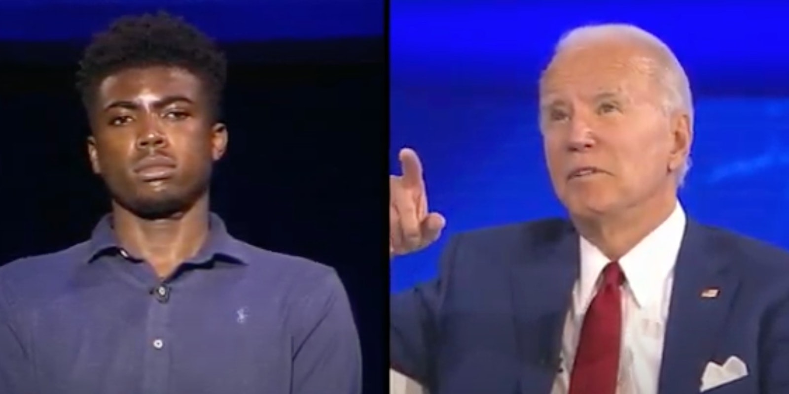 Biden is called out for 'you ain't black' comment at town hall