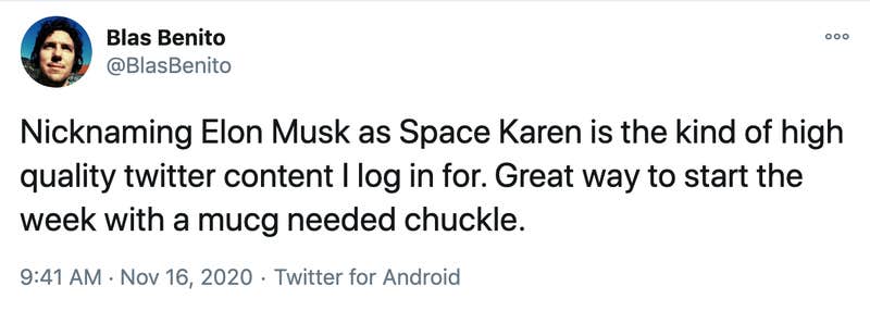 Elon Musk Blasted As Space Karen By Scientist And There Are Memes Elon Musk Blasted As Space Karen By Scientist And There Are Memes