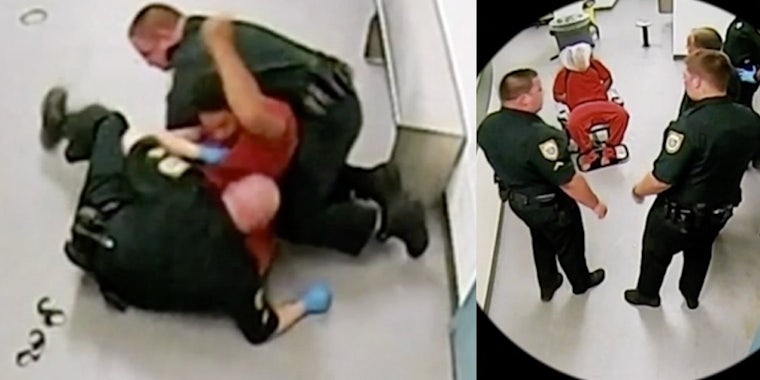 Brevard County Jail officers seen abusing Gregory Lloyd Edwards