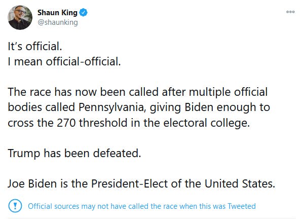 King Twitter Joe Biden President-Elect