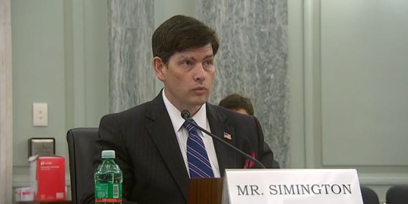 Nathan Simington Senate Hearing FCC