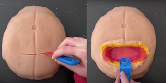 play-doh c-section
