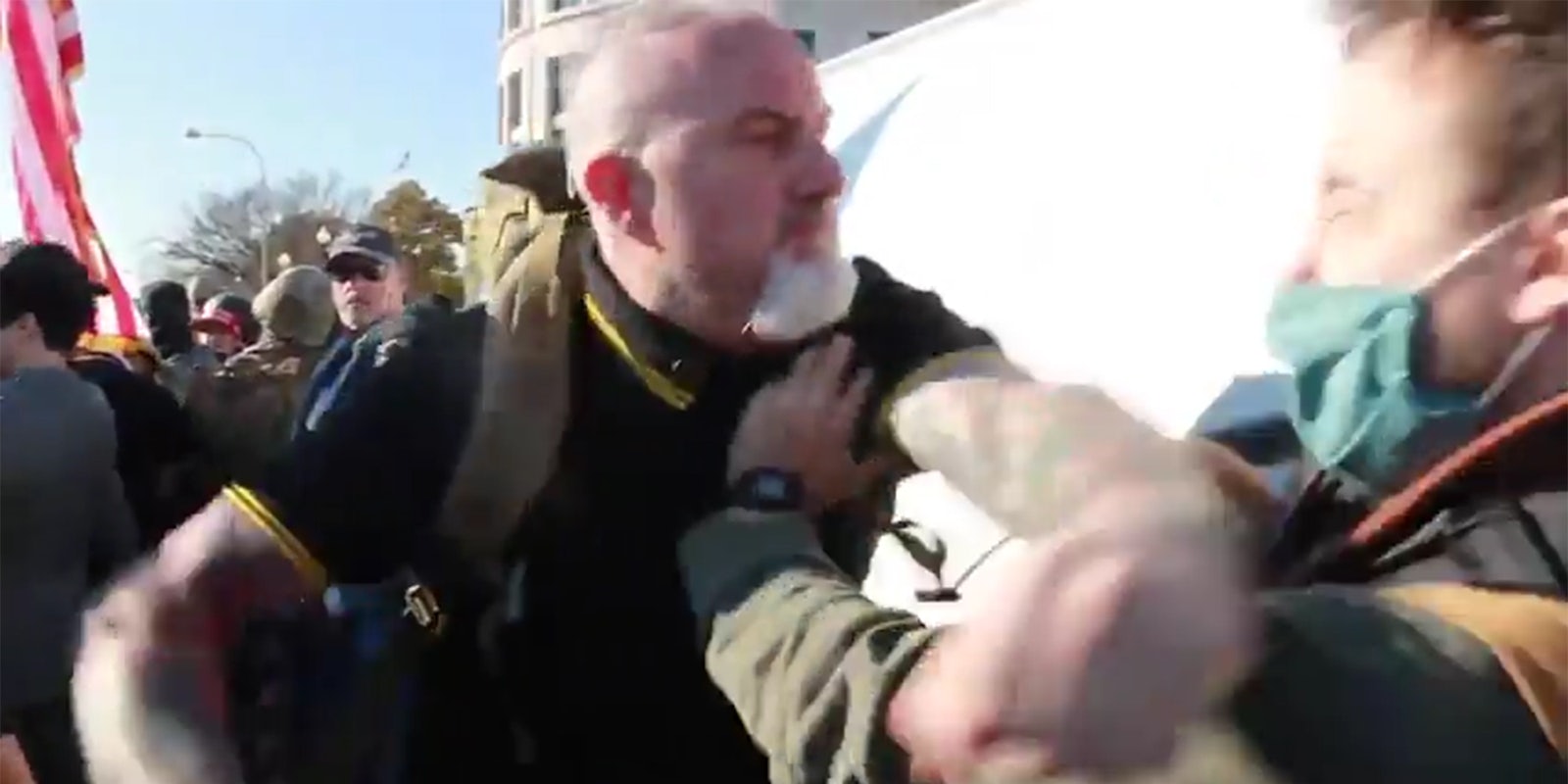 Proud Boys attack a member of the media