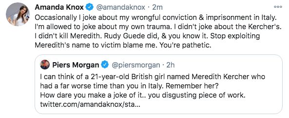 amanda knox tweet