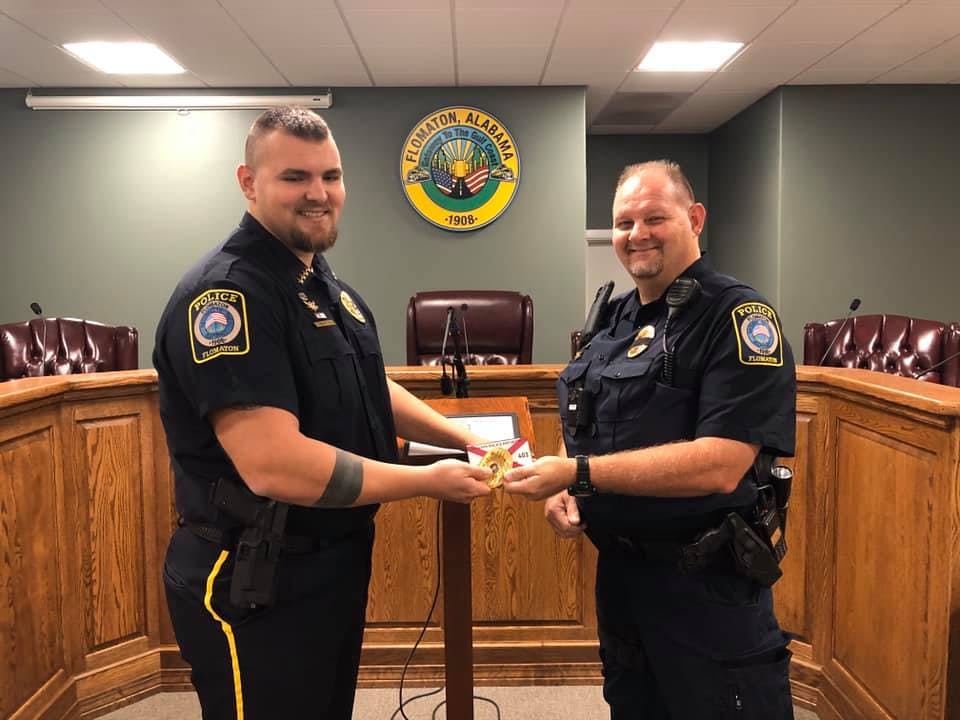 Officer Walden's promotion to rank Captain