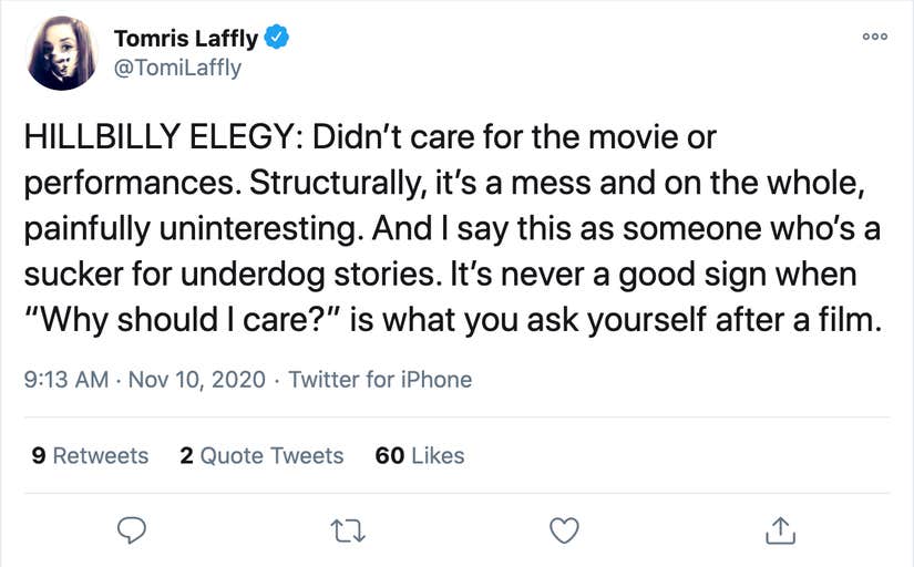 hillbilly elegy mess uninteresting